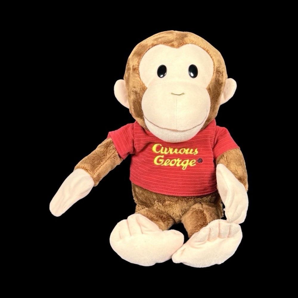 Curious George Monkey Plush Stuffed Toy 13" With Red Shirt
